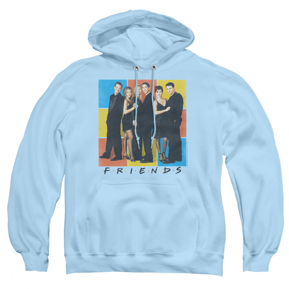Friends Color Block Of Friends Mens Hoodie Light Blue