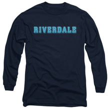 Load image into Gallery viewer, Riverdale Riverdale Logo Mens Long Sleeve Shirt Navy Officially Licensed
