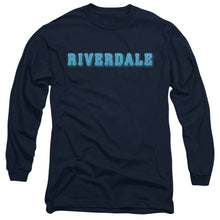 Load image into Gallery viewer, Riverdale Riverdale Logo Mens Long Sleeve Shirt Navy Officially Licensed
