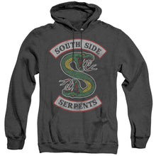 Load image into Gallery viewer, Riverdale South Side Serpent Heather Mens Hoodie Black
