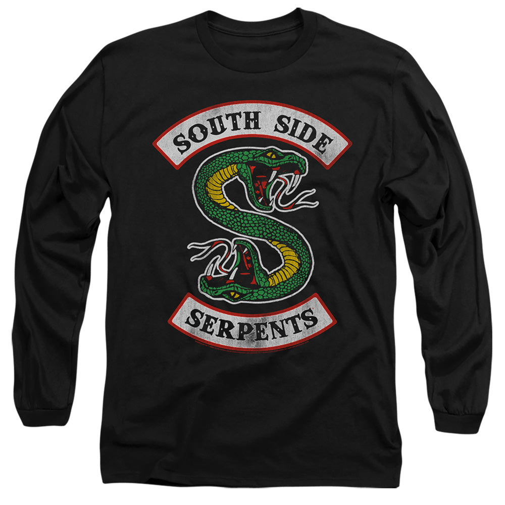 Riverdale South Side Serpent Mens Long Sleeve Shirt Black Officially Licensed