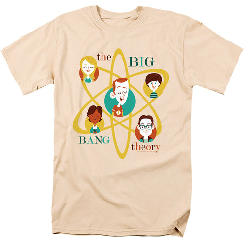 Big Bang Theory Atomic Friends Mens T Shirt Cream