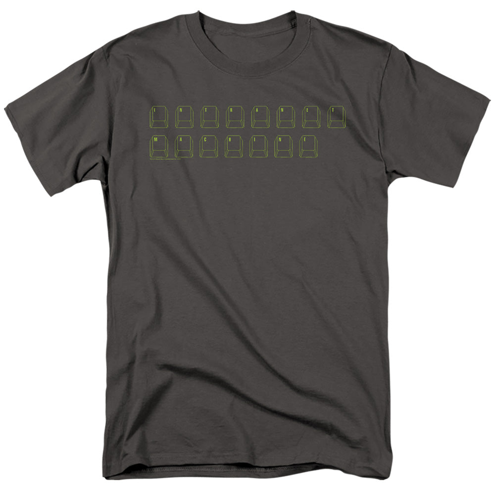 Big Bang Theory Intranet Machine Mens T Shirt Charcoal