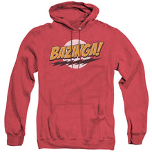 Load image into Gallery viewer, Big Bang Theory Bazinga Heather Mens Hoodie Red
