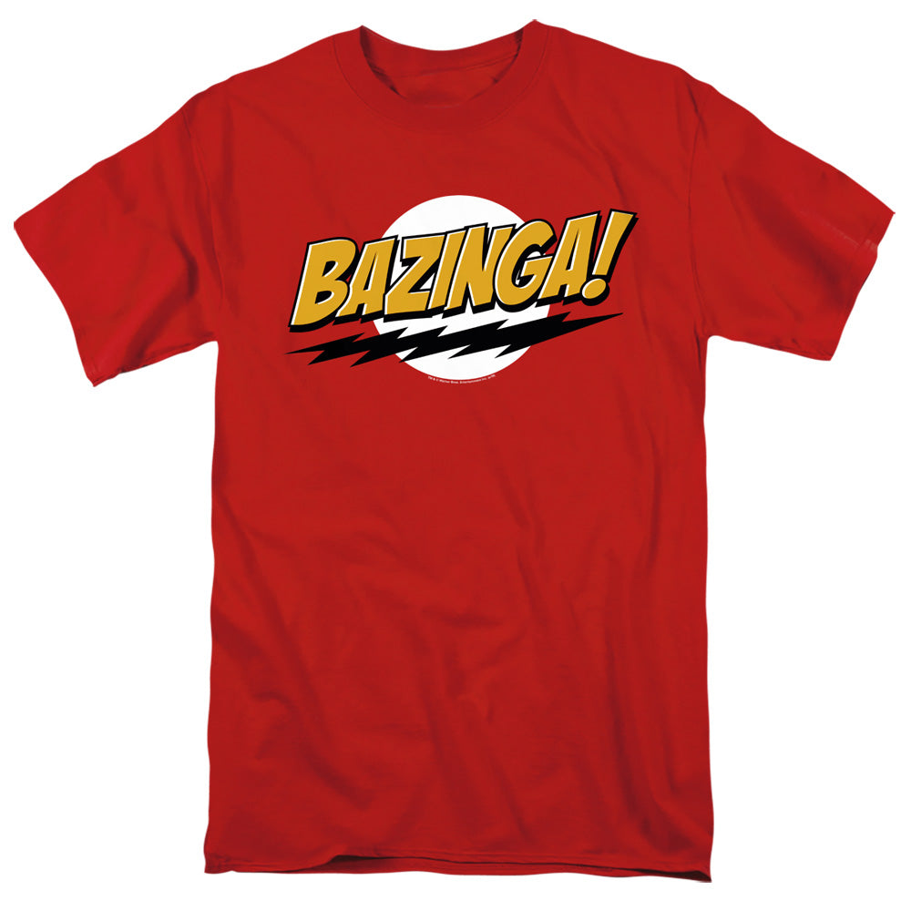 Big Bang Theory Bazinga Mens T Shirt Red
