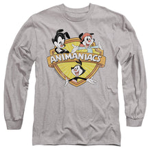 Load image into Gallery viewer, Animaniacs Shielded Animaniacs Mens Long Sleeve Shirt Athletic Heather
