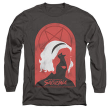 Load image into Gallery viewer, Chilling Adventures Of Sabrina Sabrina And Salem Mens Long Sleeve Shirt Charcoal Officially Licensed
