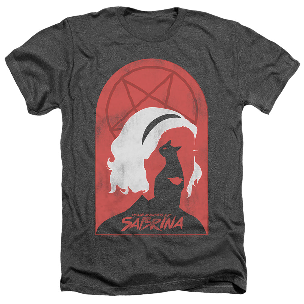 Chilling Adventures Of Sabrina Sabrina And Salem Heather Mens T Shirt Charcoal