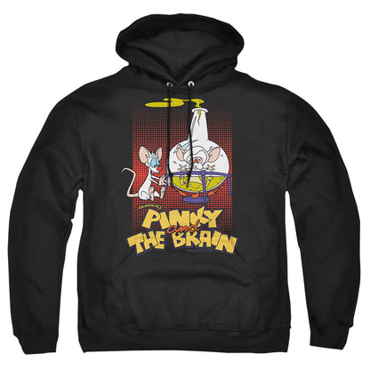 Pinky And The Brain Lab Flask Mens Hoodie Black