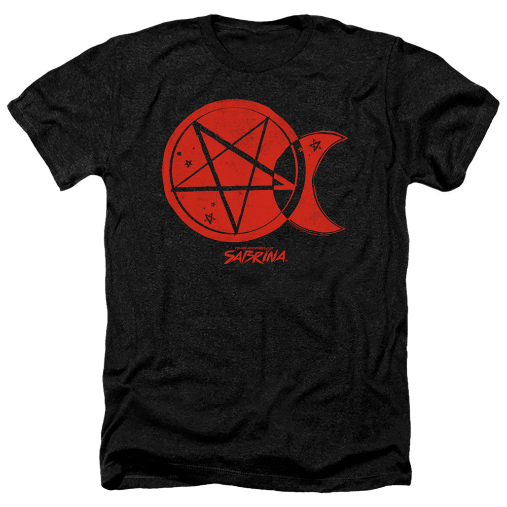 Chilling Adventures Of Sabrina Dark Moon Heather Mens T Shirt Black
