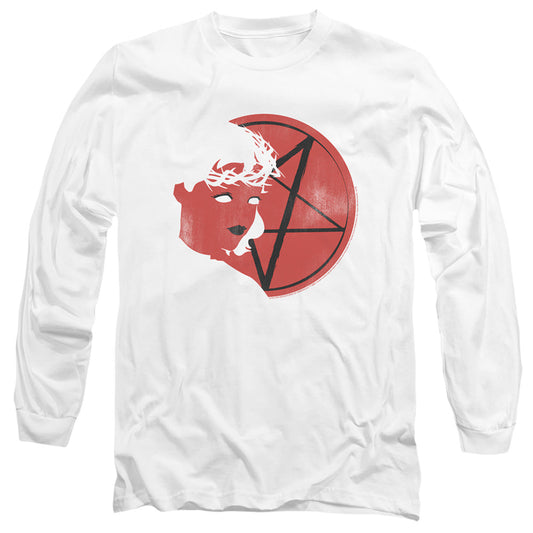 Chilling Adventures Of Sabrina Herald Sabrina Mens Long Sleeve Shirt White Officially Licensed