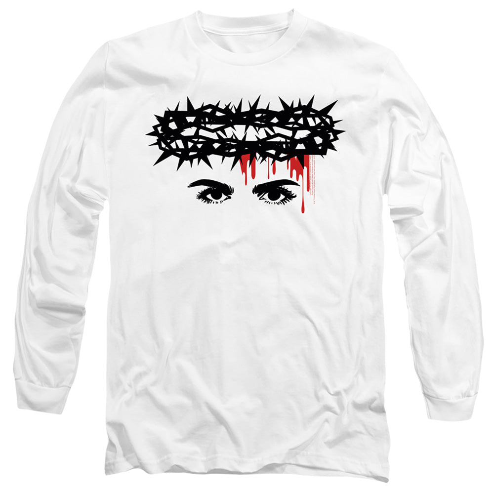 Chilling Adventures Of Sabrina Crown Of Thorns Mens Long Sleeve Shirt White Officially Licensed
