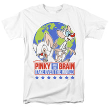 Load image into Gallery viewer, Pinky And The Brain Campaign Mens T Shirt White
