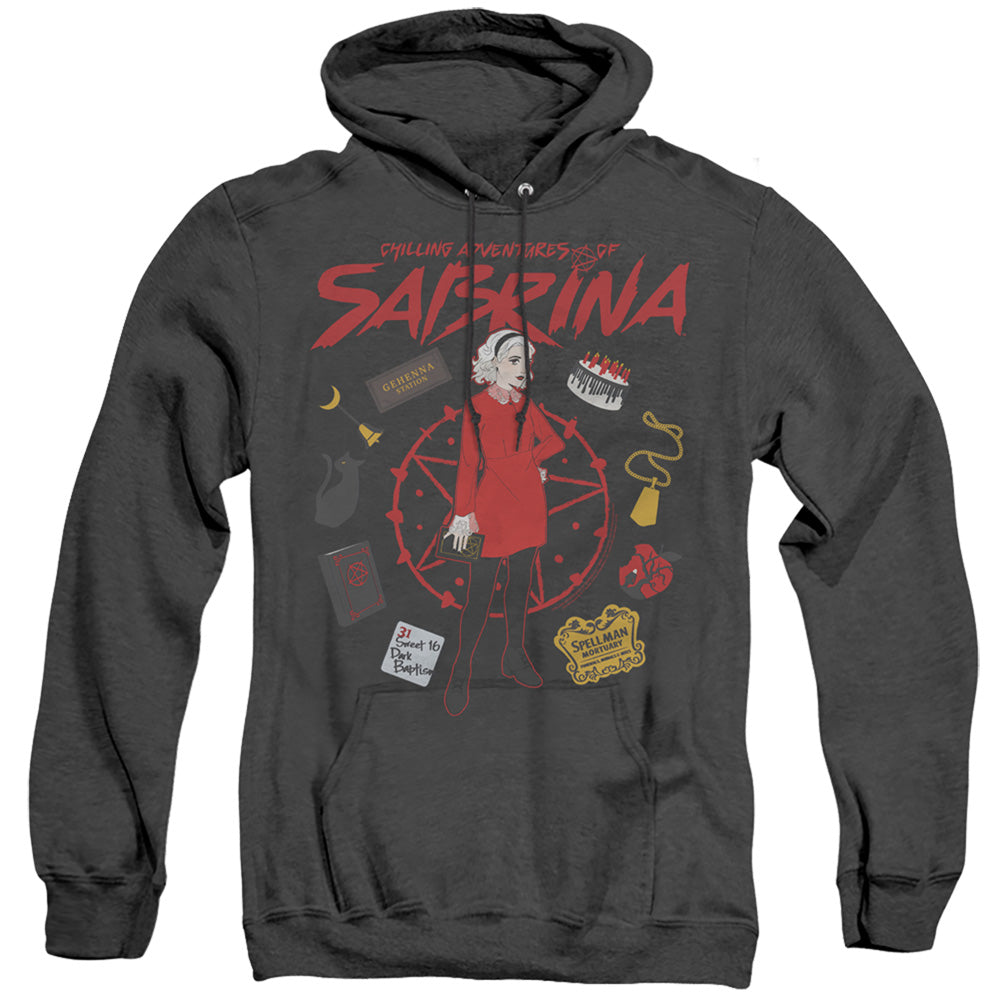 Chilling Adventures Of Sabrina Circle Heather Mens Hoodie Black