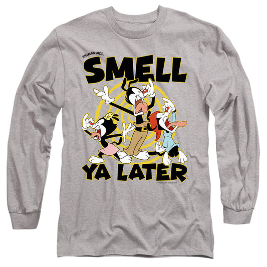 Animaniacs Smell Ya Later Mens Long Sleeve Shirt Athletic Heather