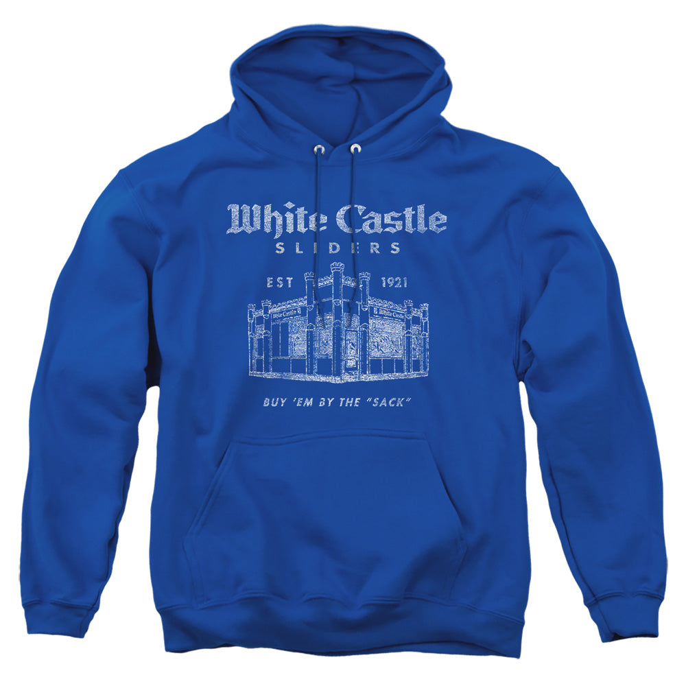 White Castle By The Sack Mens Hoodie Royal