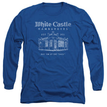 Load image into Gallery viewer, White Castle By The Sack Mens Long Sleeve Shirt Royal Blue
