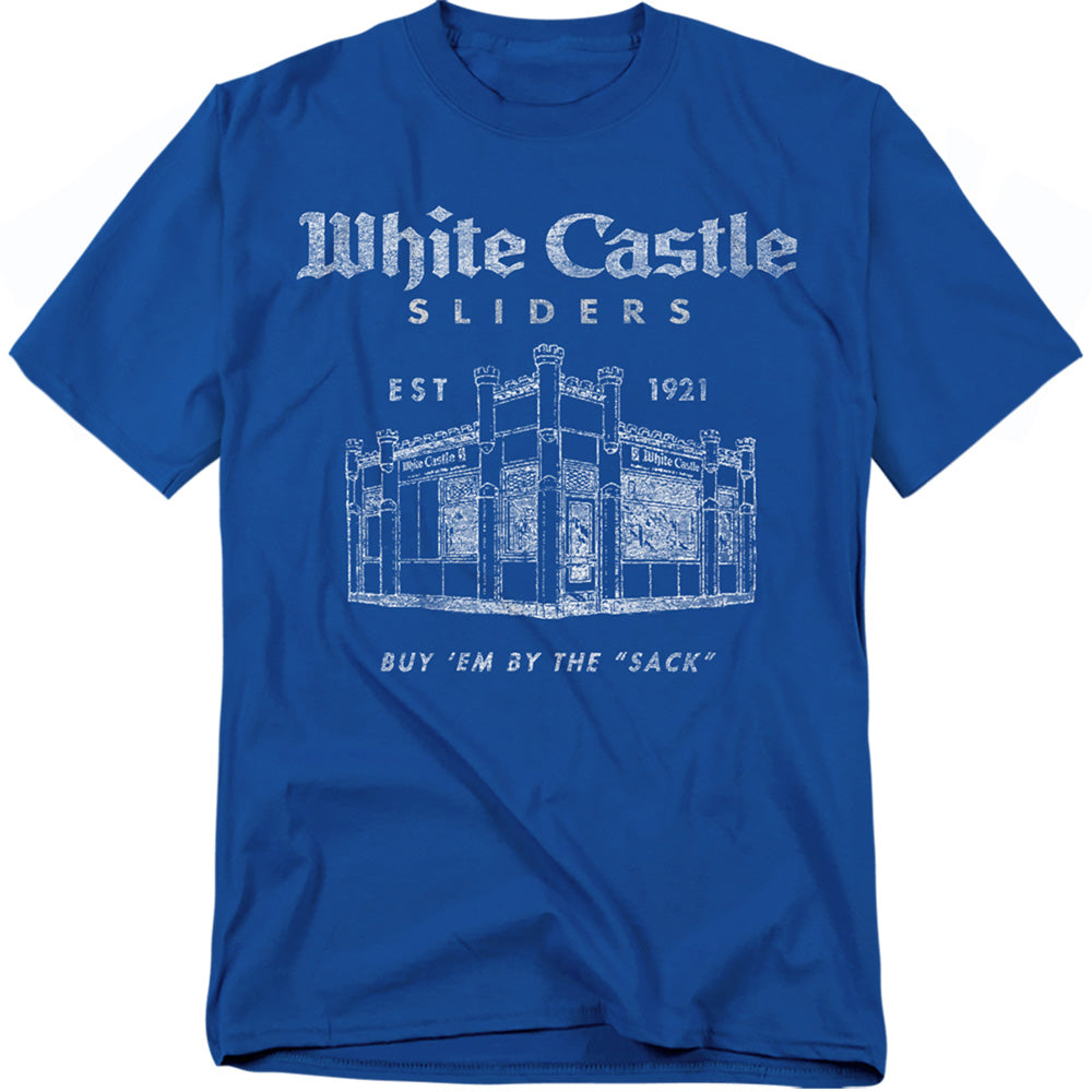 White Castle By The Sack Mens T Shirt Royal