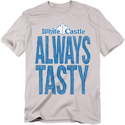 White Castle Always Tasty Mens T Shirt Silver