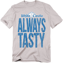 Load image into Gallery viewer, White Castle Always Tasty Mens T Shirt Silver
