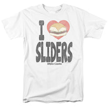 Load image into Gallery viewer, White Castle I Heart Sliders Mens T Shirt White
