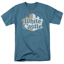 Load image into Gallery viewer, White Castle Torn Logo Mens T Shirt Slate
