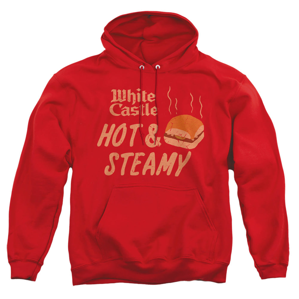 White Castle Hot & Steamy Mens Hoodie Red