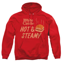 Load image into Gallery viewer, White Castle Hot &Amp; Steamy Mens Hoodie Red

