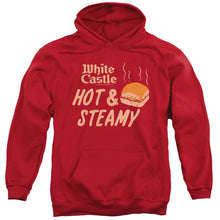 Load image into Gallery viewer, White Castle Hot &Amp; Steamy Mens Hoodie Red
