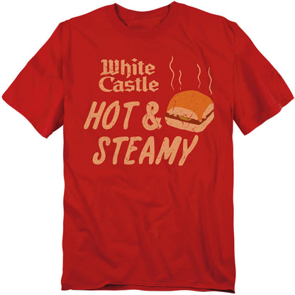 White Castle Hot & Steamy Mens T Shirt Red