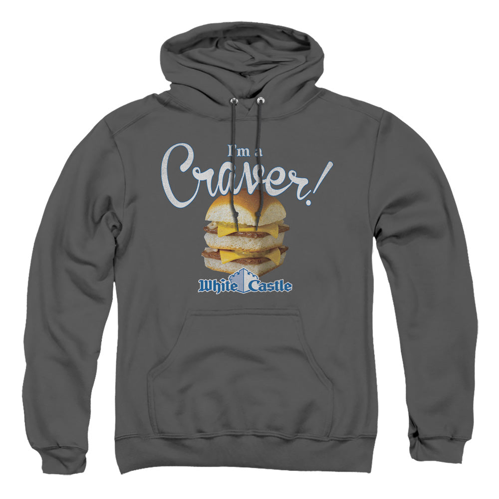 White Castle Craver Mens Hoodie Charcoal