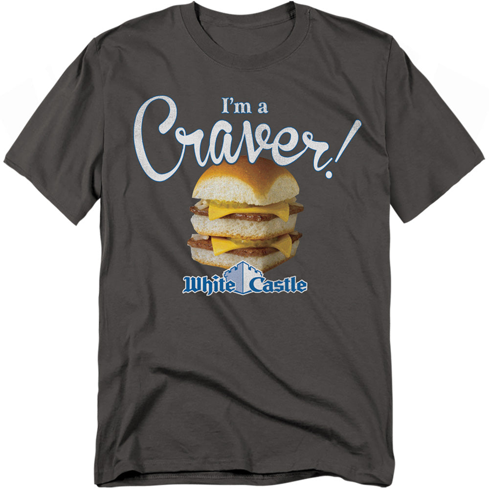 White Castle Craver Mens T Shirt Charcoal