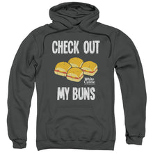Load image into Gallery viewer, White Castle My Buns Mens Hoodie Charcoal
