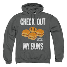 Load image into Gallery viewer, White Castle My Buns Mens Hoodie Charcoal
