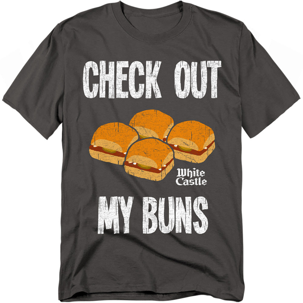 White Castle My Buns Mens T Shirt Charcoal