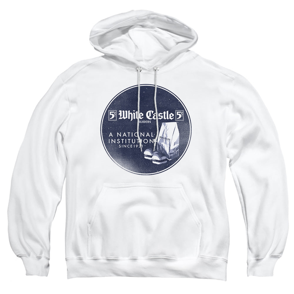 White Castle National Institution Mens Hoodie White