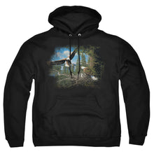 Load image into Gallery viewer, Wildlife Spring Bald Eagles Mens Hoodie Black
