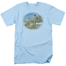 Load image into Gallery viewer, Wildlife Orioles And Farm Mens T Shirt Light Blue
