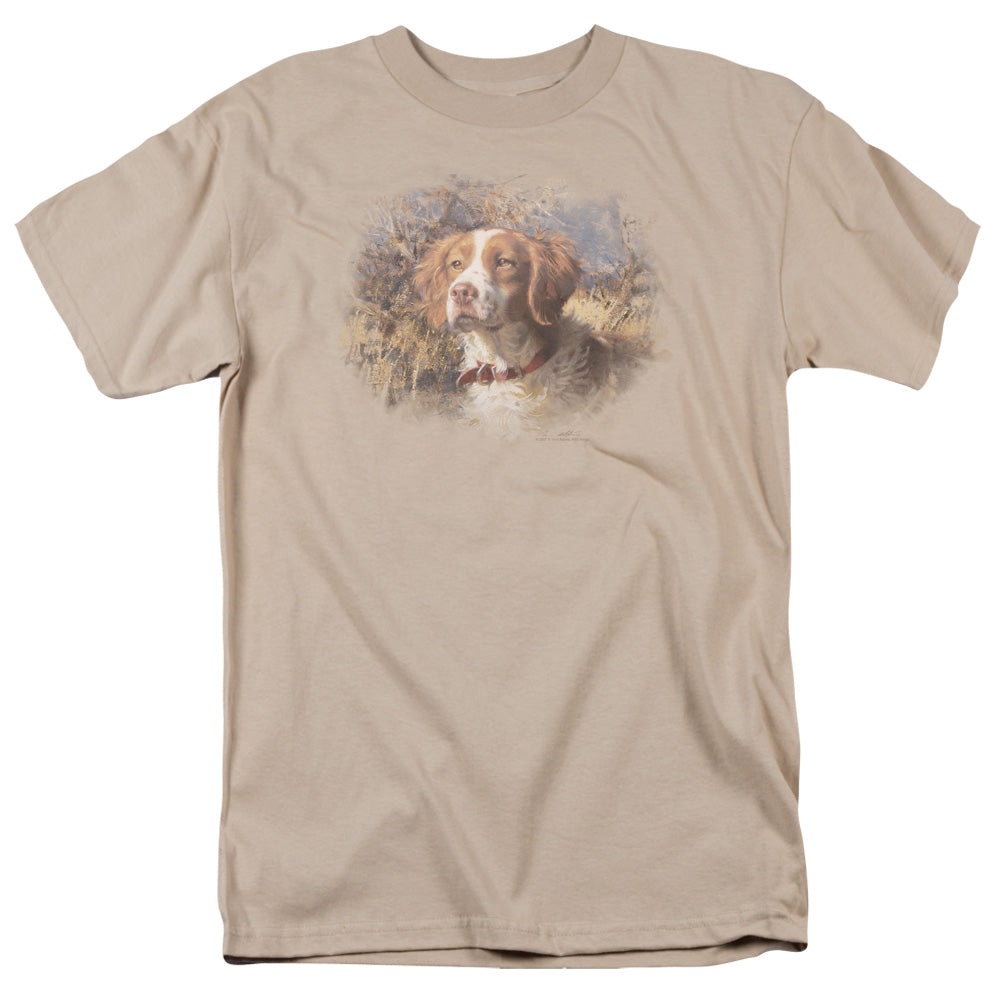 Wildlife Brittany Head Ii Mens T Shirt Sand