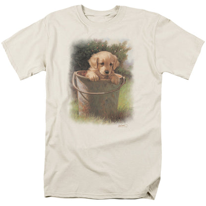 Wildlife Bucket Baby Mens T Shirt Cream