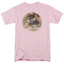 Load image into Gallery viewer, Wildlife Getting Acquainted Mens T Shirt Pink
