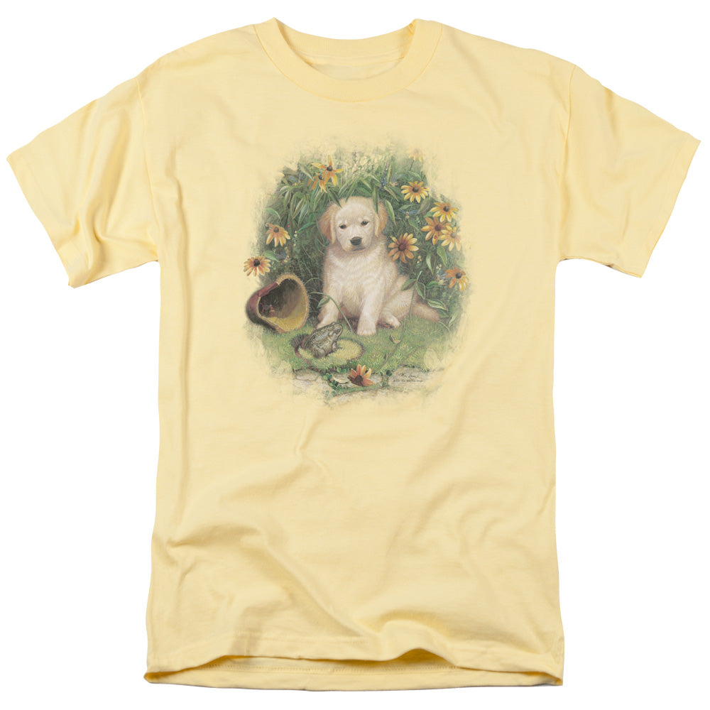 Wildlife A Prince Perhaps Yellow Lab Mens T Shirt Banana