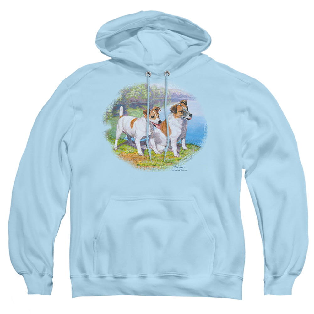 Wildlife Jack By Water Mens Hoodie Light Blue