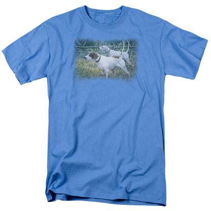 Wildlife English Pointer Pair Mens T Shirt Slate