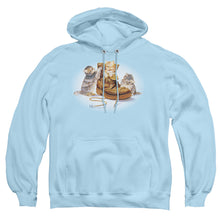 Load image into Gallery viewer, Wildlife Playful Kittens Mens Hoodie Light Blue
