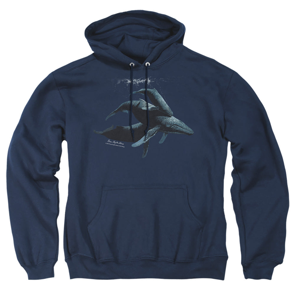 Wildlife Power&Amp;Grace Mens Hoodie Navy