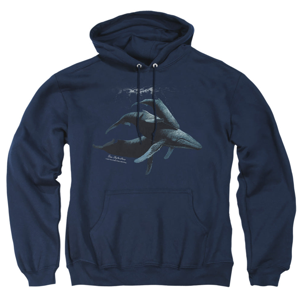 Wildlife Power&Grace Mens Hoodie Navy