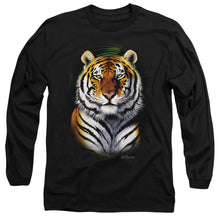 Load image into Gallery viewer, Wildlife Jungle Fire Mens Long Sleeve Shirt Black
