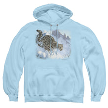 Load image into Gallery viewer, Wildlife Snow Leopard Mens Hoodie Light Blue
