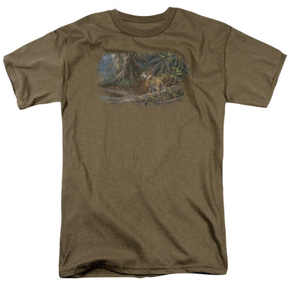 Wildlife River Heat Jajuar Mens T Shirt Safari Green